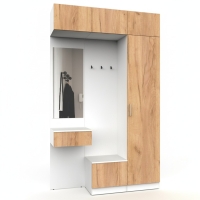 Набор мебели для прихожей "Марсель-205" МР 01-205 В2490 Ш1500 Г420 (ЛДСП Дуб крафт золотой) Набор мебели для прихожей "Марсель-205" МР 01-205 В2490 Ш1500 Г420 (ЛДСП Дуб крафт золотой)